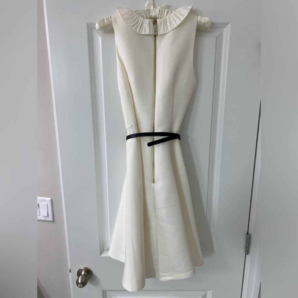 Ted Baker London dress size 1 adult color off white - Picture 3 of 4